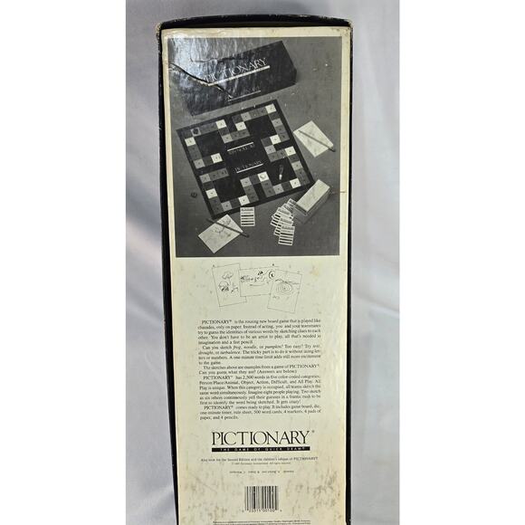 Pictionary First Edition Drawing Game 1985 Vintage Complete Original Pieces - Picture 16 of 16